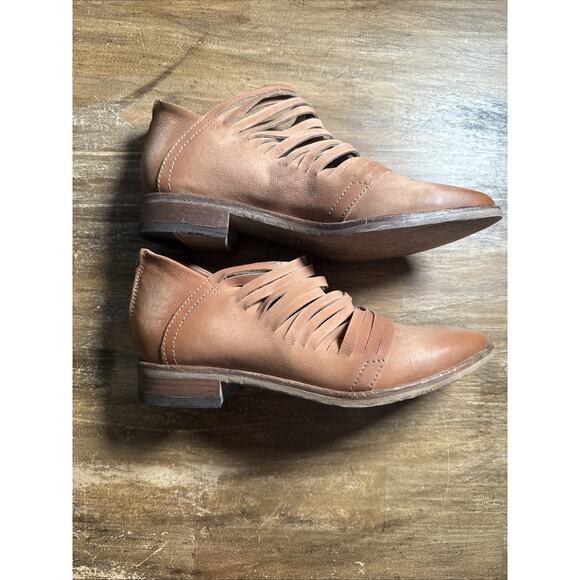 Free People Lost Valley Ankle Boot Natural Brown - Size 38 (US 7.5) - Picture 3 of 8